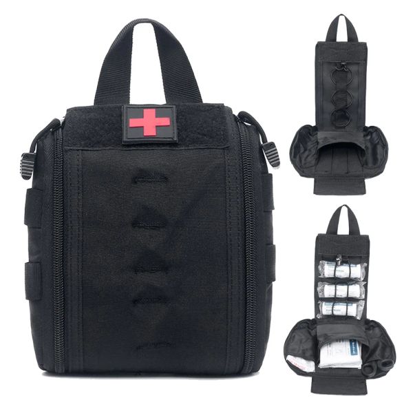 Packs MOLLE TACTICAL First Aid Kit Utility Medical Accessory Sac de taille Pack de survie Pouche en nylon extérieur survie
