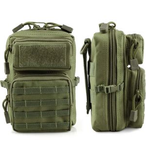 Verpakt buiten tactisch molle utility zak EDC Tool Pouch Militaire telefoonpakket Mini Taille Bag Medical Ifak Pack Mini Hunting Chest Tassen