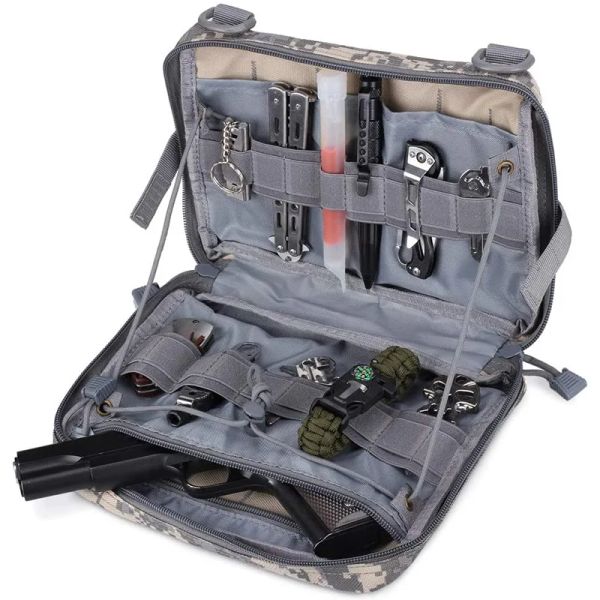 Packs Tactical Gun Sac Holster Case de randonnée de l'armée Randonnée Shooting Toos Toos EDC Pocket Pistol Mag Souch