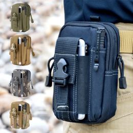 Packs Sac à taille militaire tactique Edc Sac Men Outdoor Sports Running Phone Harders CaMo Hunting Outdoor Tool Edc MOLLE SPHECH