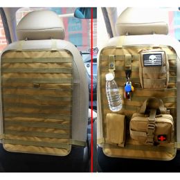 Packs Tactical MOLLE SAG AUTOR SEAT BARDE Organisateur de rangement Sac de chasse Pouche de siège Casse de siège Panneau de véhicule Protecteur