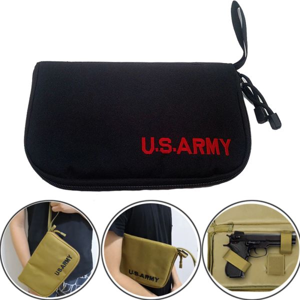 Packs Tactical Pistol transport sac Case de pistolet portable Holster Military Handsgun Carrier Pouch Soft Protection Gun Accessoires