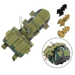 Packs Tactical Pouch 2 Étui de batterie pour casque Airsoft Hunting Camo Battery Pouche Military Militar