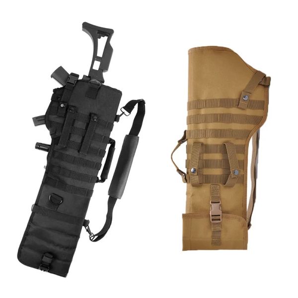 Emballe Sac à pistolet de fusil tactique Scabbard de sac à main de fusil de chasse militaire avec sac à main d'épaule pour chasse à l'arme Airsoft Arme Airsoft Sac à pistolet