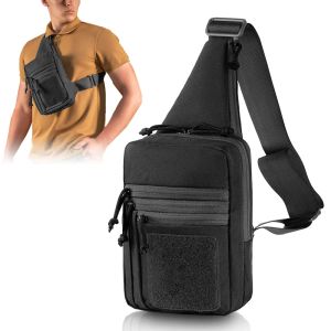 Pakt tactische schouderschoudertas Pistool Pistool Holster verborgen Crarry Crossbody Range Gun Convertible Backpack voor jachtkamperen
