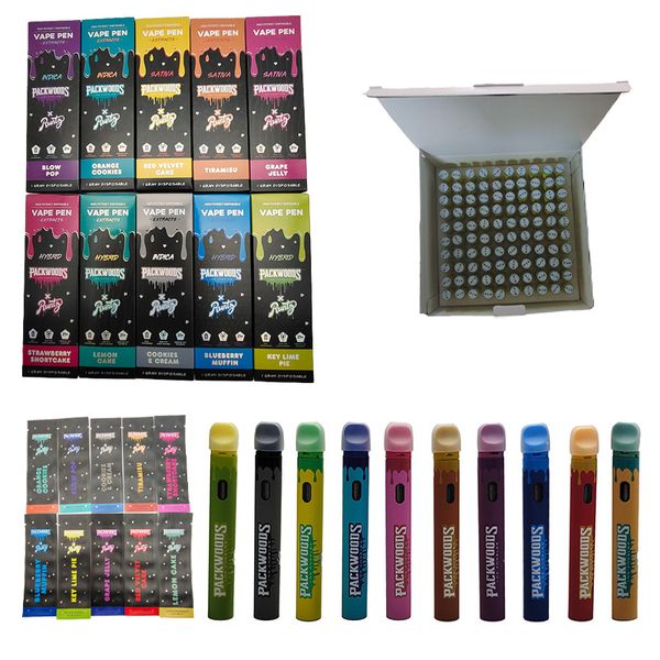 packwoods x runty le plus récent jetable vape stylo vide jetables e-cigarettes pods device POD 380mAh Capacité rechargeable 1 ml chariots de vaporisateur