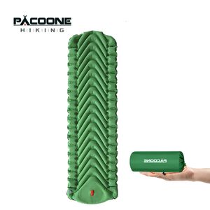 Pacoone Matelas gonflable Camping Mat de couchage Air ultralier Ultralight Outdoor Pliant lit randonnée 240416