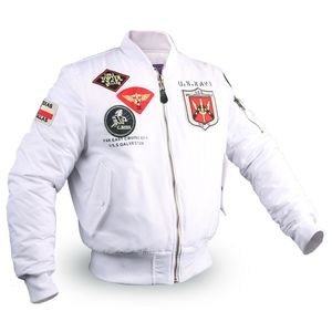 Gewatteerde jeugd populaire herfst winter pilotenjassen voor mannen en vrouwen Ma1 Air Force geborduurde honkbaluniformen retro plus fleece jassen