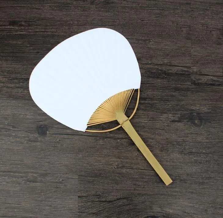 Fanáticos De La Mano De La Paleta Con El Marco De Bambú Y El Mango Del