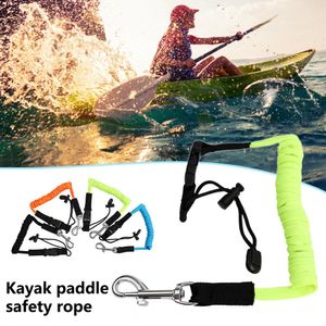 Rope de paleta estirable con gancho de seguridad ajustable reutilizable fijación de paletas tablas de surf de paletas Cordete enrollado para kayak para kayak