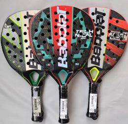 Padel Racket 3K12K Surface de fibre de carbone avec EVA Memory Flex Mousse Core Tennis Racquets Sports de plein air pour hommes Femmes 240401