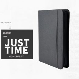 Padfolio A4 Notebook Document Document PU Leather Ring Ring Binder Sac Conférence Business Mordeccase Office School