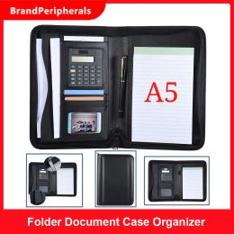 PADFOLIO A5 A4 BUSINESS BUSINESS PORTFOLIO PADFOLIO DOCUMENT DE DOCUMINE A5 PU PU CLOSE CLOSURE CALCULATE