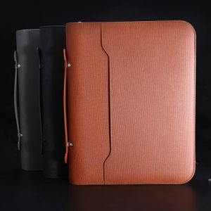 Padfolio Multifunction A4 Padfolio Bestand Manager Map Luxury Binder Ring Organizer Business Manager Ciftase Zipper Spiral Notebook