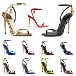 Padeau Sandal Velvet Tomlies Fordlies Naked Fashion High Heels Brand Patent Leather 21 Styles Pointy Toe Sandales Pumps TF Femmes 35-42