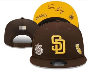 Padres Caps 2023-24 Unisex Baseball Cap Snapback Hat Word Series Champions Locker Room 9fifty Sun Hat Embroidery Spring Summer Cap Groothandel A0