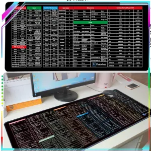 Pads 2023 Nieuwe Engels Snelkoppeling Muismat Super Office Game Pad Leuke Dame Antislip Lock Computer Toetsenbord Pad Muismat levert