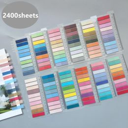 Pads 2400 Sheets Post It Para Libros Transparant Self Stick Notestabs Stickers Bookmarks Lezen annotatieboeken Markers Notebook