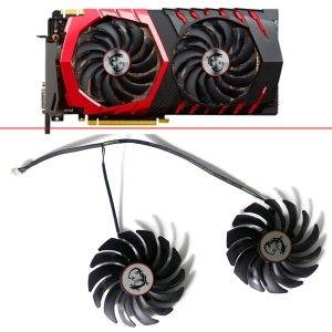 Pads 2PCS 95MM 4PIN 0.4A PLD10010S12HH GTX1080 1070 1060 1050TI GPU FAN For MSI GTX 1060 1070 1080 TI RX 470 570 RX580 Cooling Fans