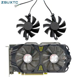 Pads 2 stks/set GPU -koeler, grafische kaartventilator, voor AMD Jieshuo 51risc RX 6600M RX6600M, voor Mllse RX 580 8GB Gaming GDDR5