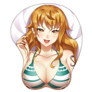 Pads 3D Breast Sexy Mouse Pad Silicone Pols Red Naughty Girl Mousepad Large Gaming Muilt Muilt Tapis de Souris