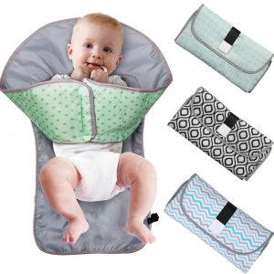 Pads 3in1 Baby Changing Pads Multifunctioneel draagbare baby Baby Vouwbare urinemat Waterdichte luiertas Luier Cover Mat Travel