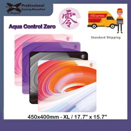 Tapis de souris de jeu Xl Xraypad Aqua Control Zero, 450x400x4mm, avec bords Ed durables, Base en caoutchouc antidérapante, tapis de clavier