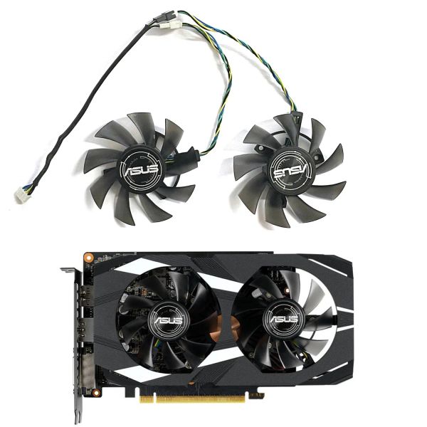 PADS 75 mm FD8015U12S T128015SU DC 12V 0,5A 6PIN GTX 1650 GTX 1660 Ventilateur GPU pour ASUS Dual GTX 1650 1660ti