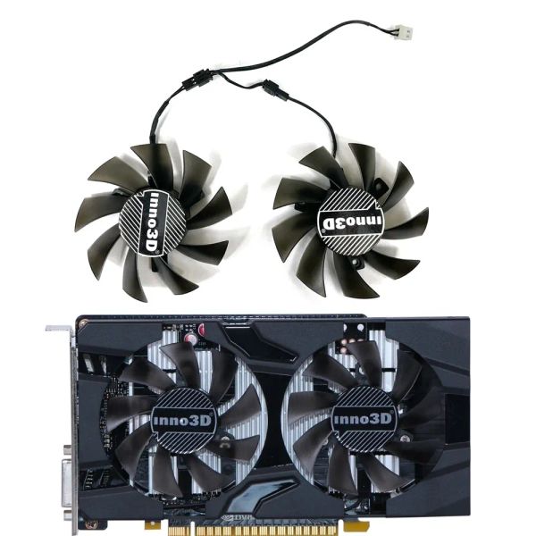 PADS 75 mm T128015SL CF8015L12S 0.19AMP 2PIN GRAPHICS CARDE BROOTER FAN POUR INNO3D GEFORCE GTX 1050 GTX 1050TI VIDEA