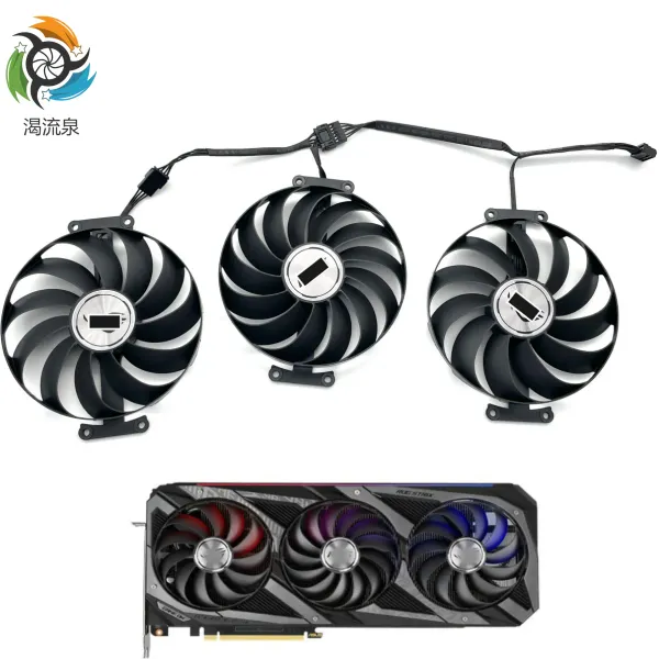 Almohadillas 95 mm CF1010U12S Reemplazo del ventilador del enfriador para ASUS ROG STRIX GEFORCE RTX 3060 TI 3070 3080 3090 3070TI 3080TI CARIDAD DE VIDEO