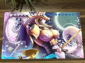 Almohadillas Anime Digimon Duel Playmat Renamon Trading Card Game Mat DTCG CCG Mat Mouse Pad Escritorio Gaming Play Mat con zonas de tarjetas Bolsa gratis