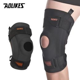 Pads Aolikes Spring Support Running Knee Pads Basketball Randonnée Randonnée Compression Absorption de choc respirant Ménisque Protecteur