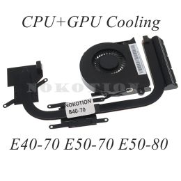 Almohadillas AT14M0040R0 LAB091P Radiador para Lenovo IdeaPad E4070 E5070 E5080 CPU CPU GPU COLETING COLETISNK con ventilador
