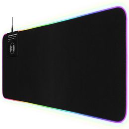 Pads Aula RGB Gaming Mouse Pad Grote LED -achtergrondverlichting Computer Mouse pad Draadloze lader Big muis tapijt voor toetsenbord deeskmat