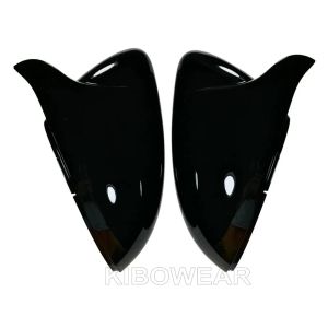 Pads Black Horn Shape Side Wing Mirror Cover voor VW Golf 7 7 7.5 GTD R GTI GTE VII CAP EGOLF Sportsvan 2013 2018 2019 2020 Vervangen