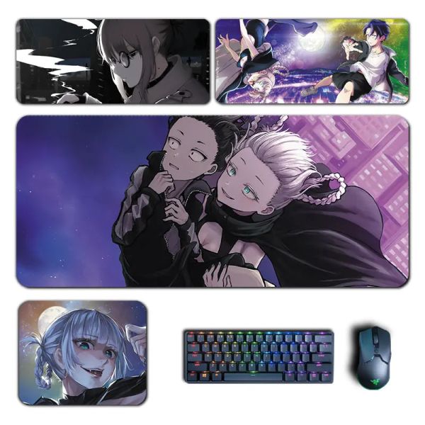 Almohadillas Call of the Night Mouse Pad Nanakusa Nazuna Anko Kou Anime Alfombrilla grande para ratón Manga Teclado Pad Accesorios para Juegos de PC Alfombrillas de escritorio