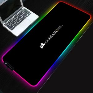 Pads Computer Mouse Pad Gamer Corsairs Muispad RGB Gaming Accessories Desk Mat Office Matten Toetsenbord XXL Large Muse Tapijt 900x400