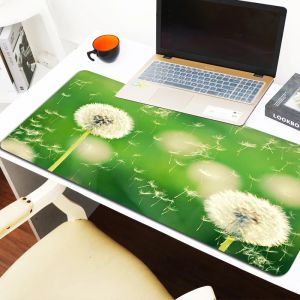 Tapis de souris d'ordinateur Gamer Pissenlit Pc Cabinet Jeux Tapis de bureau Tapis de souris Anime Accessoires de bureau Clavier Tapis de jeu étendu Xxl