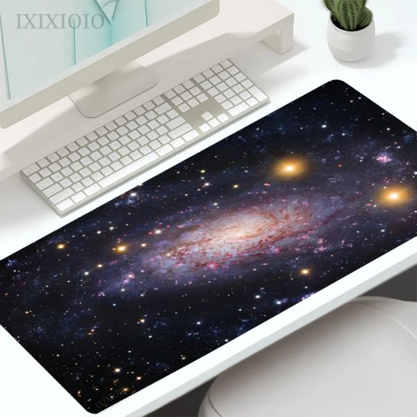 Alfombrillas Cosmic Space Starry Sky Mouse Pad Gamer XL Computadora Hogar Alfombrilla de ratón grande personalizada XXL Alfombra antideslizante Alfombrilla para mouse para computadora portátil Alfombrillas para mouse