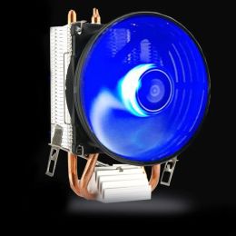 Pads CPU Cooler Master 2 Pure Copper Heatpipes Fan met blauw licht vriestorenkoelsysteem met PWM -ventilatoren W8ed