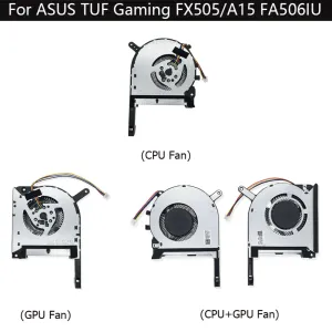 Pads Ventilador de la computadora portátil CPU para la computadora portátil para ASUS DFS5K12304363H FMIU DFS5K12114262H FM1V Reemplazo del cuaderno Piezas del radiador