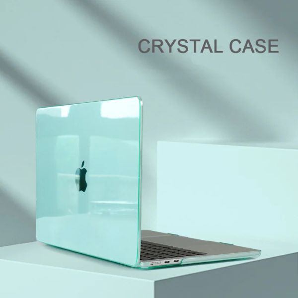 Pads Case de cristal transparente para Apple Book Air 11 12 13 14 15 15 Incentraduras de Retina Protina Transparente portátil portátil portátil