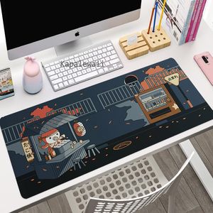 Tapis de souris mignon clavier tapis de souris poulpe de dessin animé Kawaii tapis de souris de jeu Anime grand tapis de bureau pour ordinateur portable grand tapis de joueur