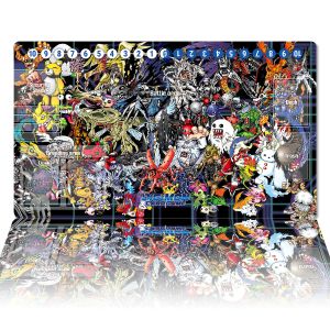 Pads Digimon Speelmat Monsters DTCG CCG Kaartspel Bordspel Mat Anime Muismat Rubberen Bureaumat Gaming Accessoires Zones Tas 60x35cm