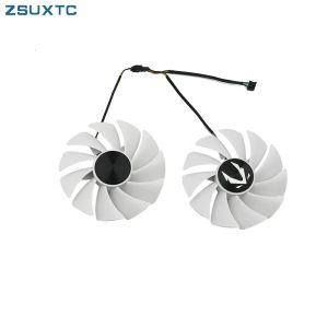 PADS DIY WHITE 87MM 4PIN GA92S2U RTX 3060 Double Blade GPU Fan pour Zotac GeForce RTX 3060 3060ti Double lame Graphiques de refroidissement