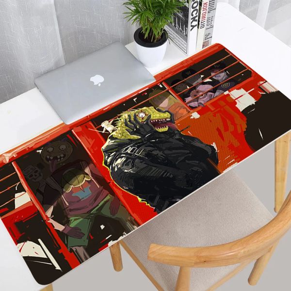 Tapis Dorohedoro Tapis de souris Bureau Ordinateur portable Anime Accessoires de jeu Clavier Tapis de souris Ordinateur Verrouillage Bord Gamer Cabinet Tapis de bureau Tapis