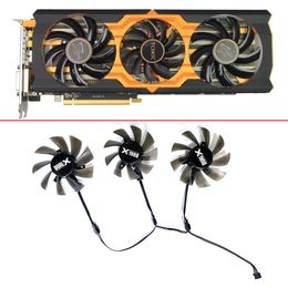 PADS Double balle 85 mm 75 mm ventilateur de refroidissement DIY FD7010H12S 0.35A 4pin Toxic R9 270x Fan GPU pour Sapphire Radeon Toxic R9 270x 280x ventilateur