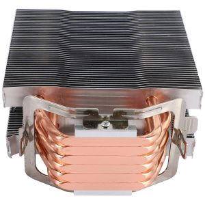 Pads waaierloze CPU -koeler 12 cm ventilator 6 koperen heatpipes waaierloze koelradiator voor LGA 1150/1151/1155/1156/1366/775/2011 AMD