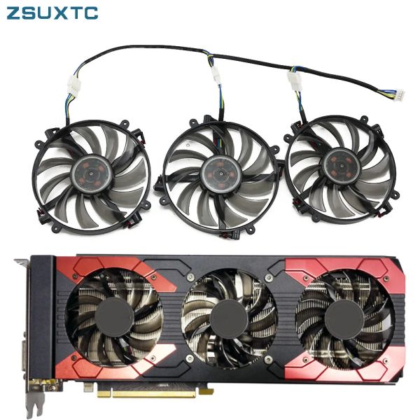 PADS FD7010H12D DC12V 0.35A ASL GTX1070 GTX1070TI pour Manli GTX 1070 1070TI 1080 GTX1080 GALLARDO Graphics Video Fabrice de refroidissement