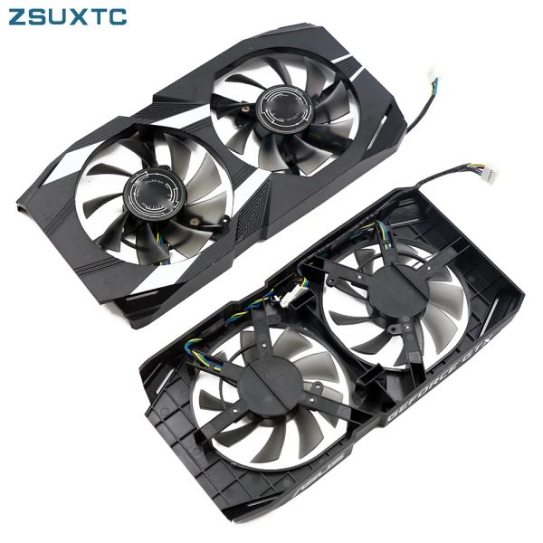 PADS FD8015U12S 6PIN GTX1650 GPU FAN POUR ASUS GTX 1650 1660TI Double ventilateur de carte graphique